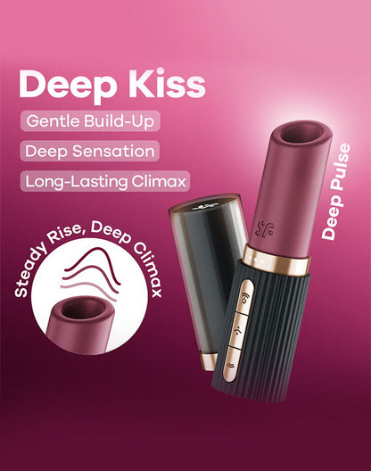 Satisfyer DEEP KISS – 3D Air Pulse Lipstick Vibrator