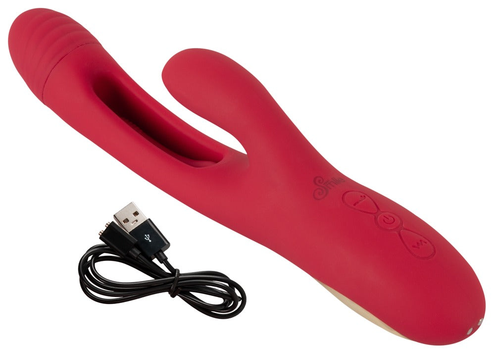 Sweet Smile – Rabbitvibrator med flicking-funksjon & 3 motorer