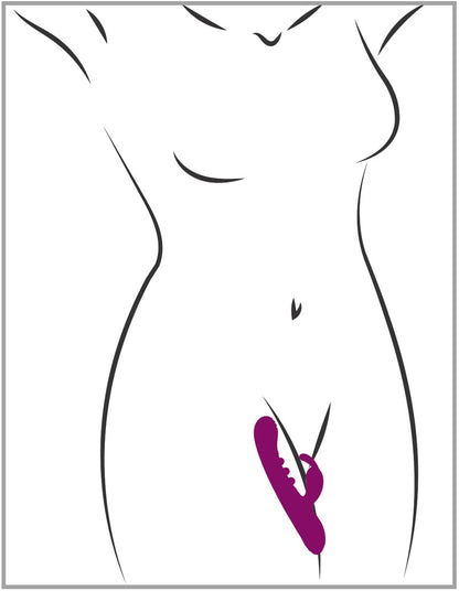 Javida – 2 Function Rabbit Vibrator med knocking-funksjon for G-punkt & squirting