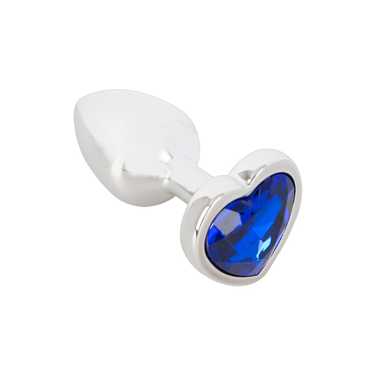 Magic Shiver – Metallplug med hjerteformet krystall (Small)