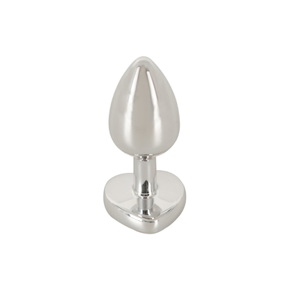 Magic Shiver – Metallplug med hjerteformet krystall (Small)