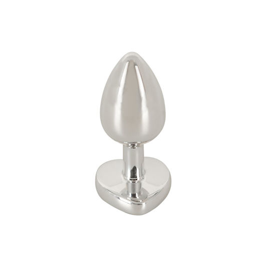 Magic Shiver – Metallplug med hjerteformet krystall (Small)