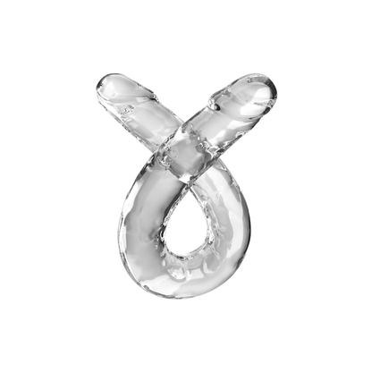 Fleksibel dobbel dildo for vaginalt og analt bruk
